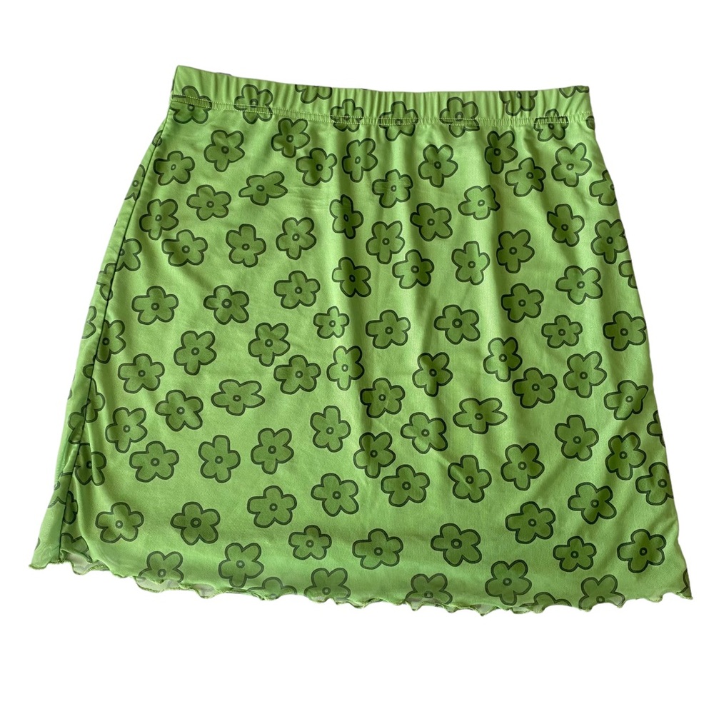 A-line stretch mini skirt, Size 1X
